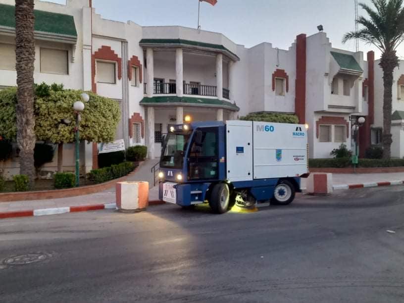 This is the cleaning of the municipality of Jemmel at dawn today, Friday August 7, 2020